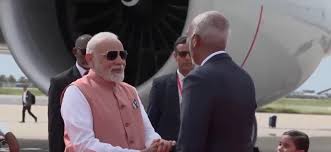 मालदीव पहुंचे पीएम मोदी, 60वें स्वतंत्रता दिवस समारोह में होंगे मुख्य अतिथि